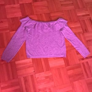 Shoulder-Less Grey Shirt.